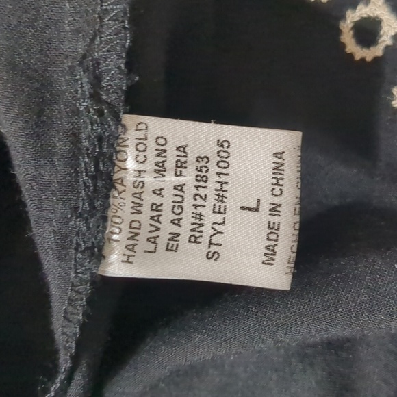 Hot & Delicious Embroidered Tassel Dress women size L - Picture 10 of 11